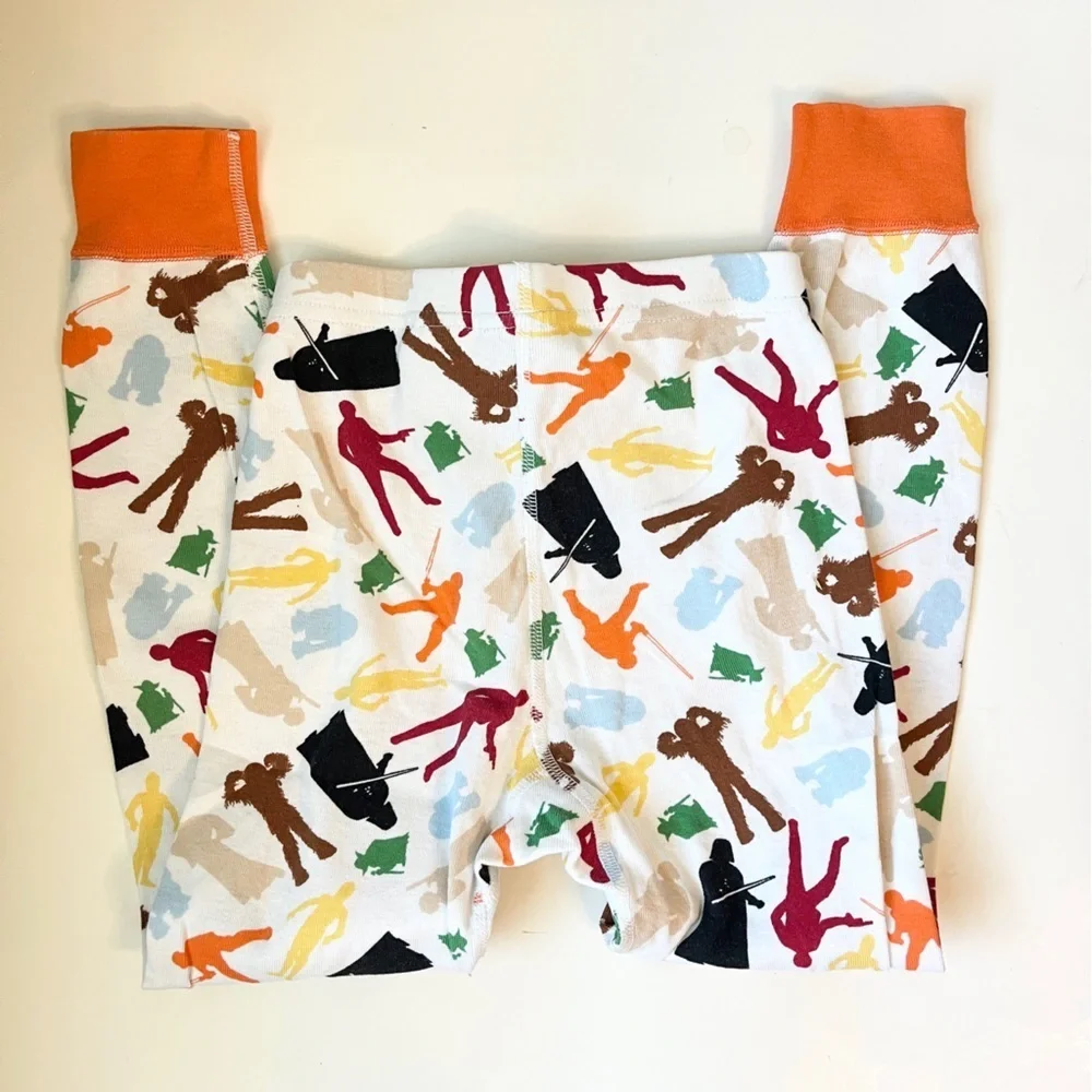 Hanna Andersson Star Wars Orange and White Pajama Set